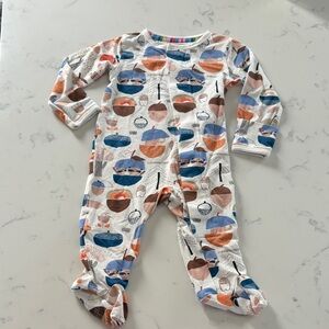 Magnetic Me Whimsical Blue and Brown Footie